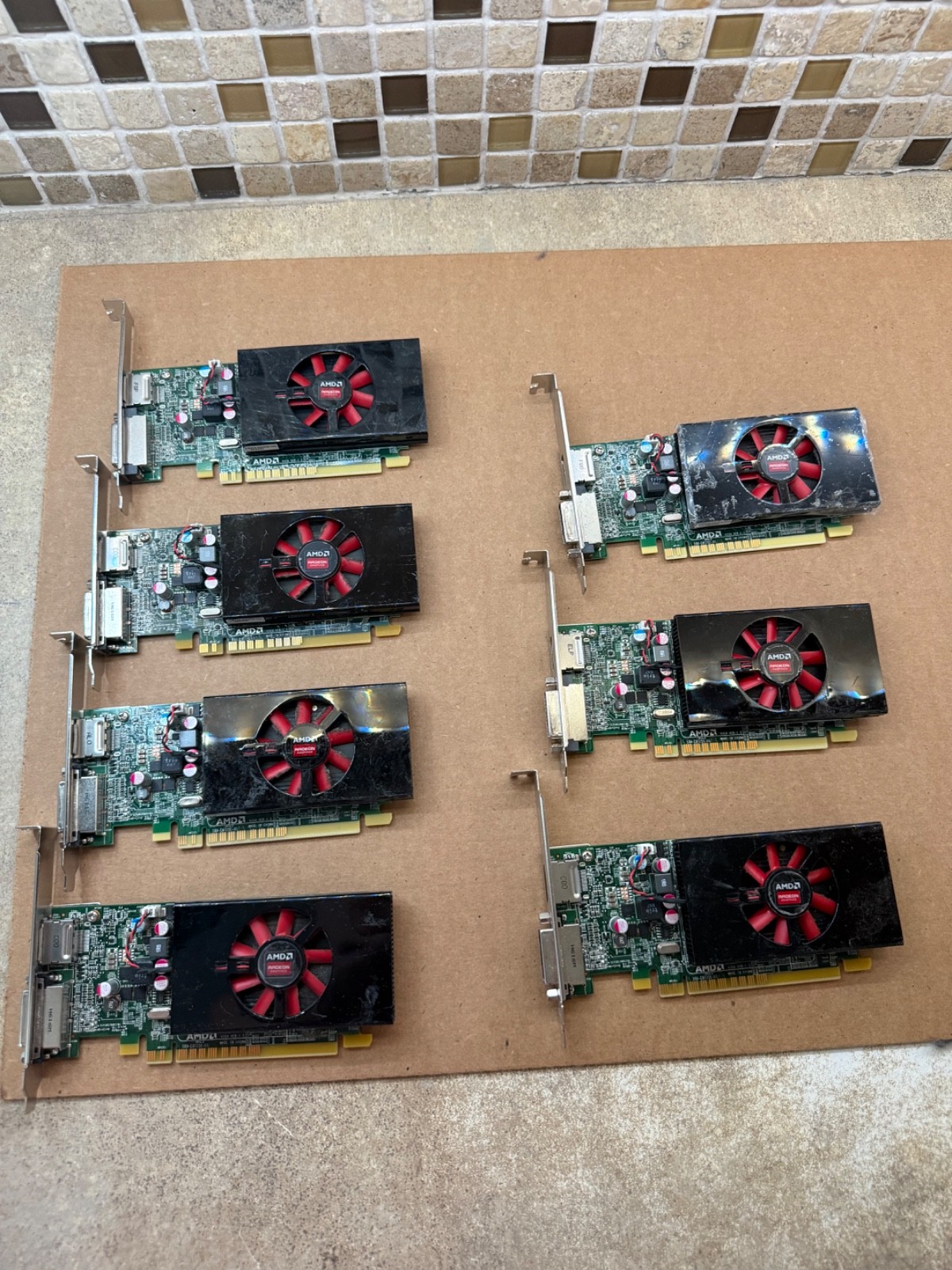 Lot of 7 AMD Radeon C872 DDR3 R7 350X 4GB OPGA12 109-C87251-01 DVI  Low profile