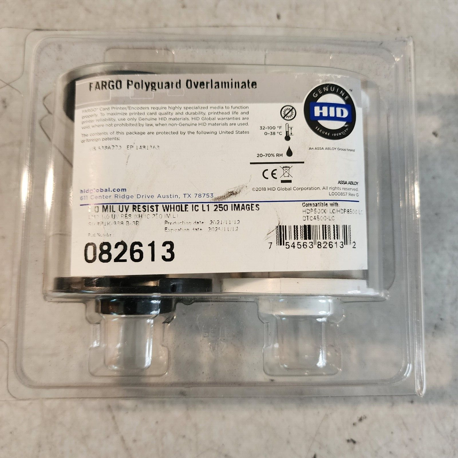 Fargo 082613 Polyguard Overlaminate 0.6 mil Genuine OEM Sealed  2026