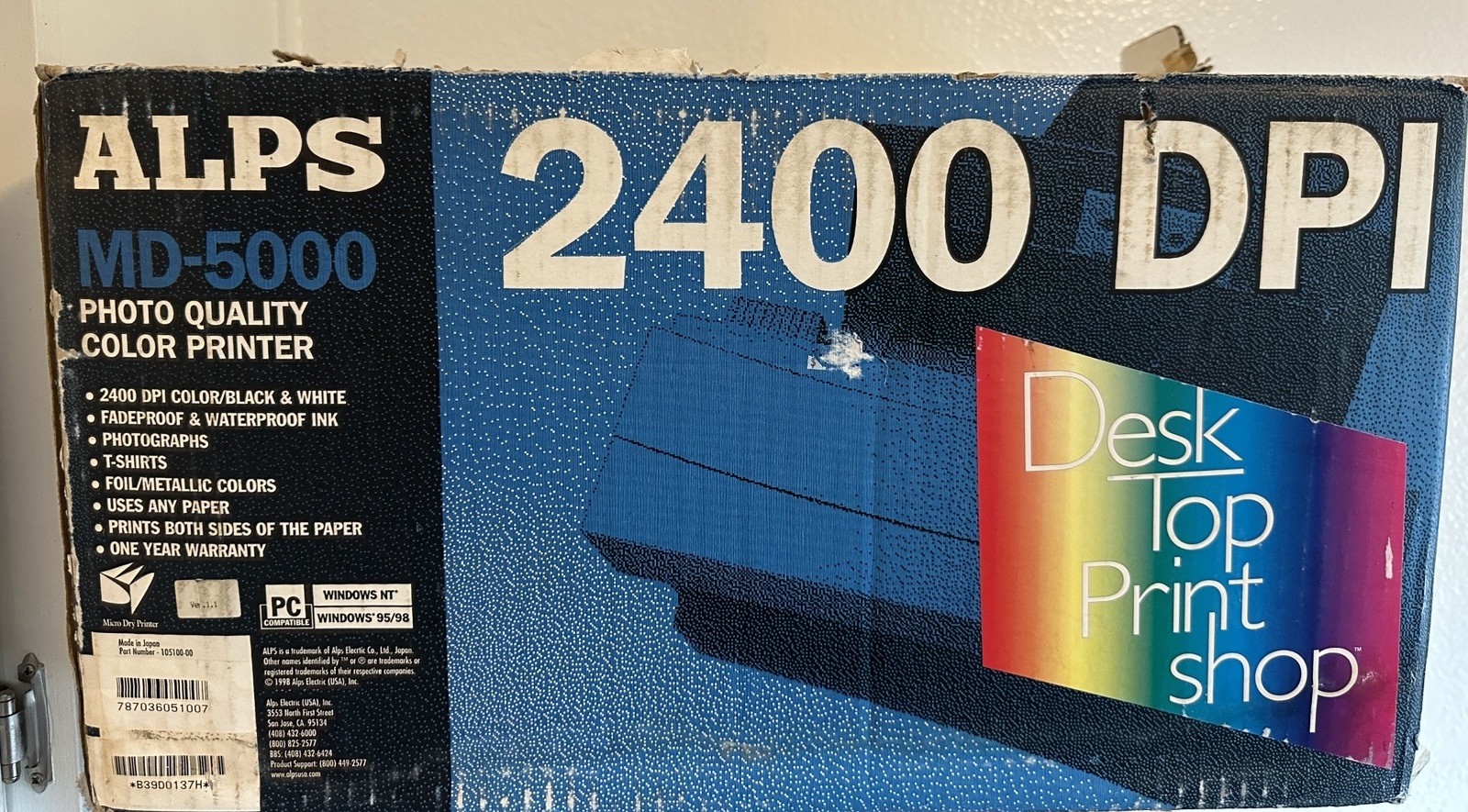 Alps MD-5000 Standard Thermal Printer Never Used Powers On Appears Complete