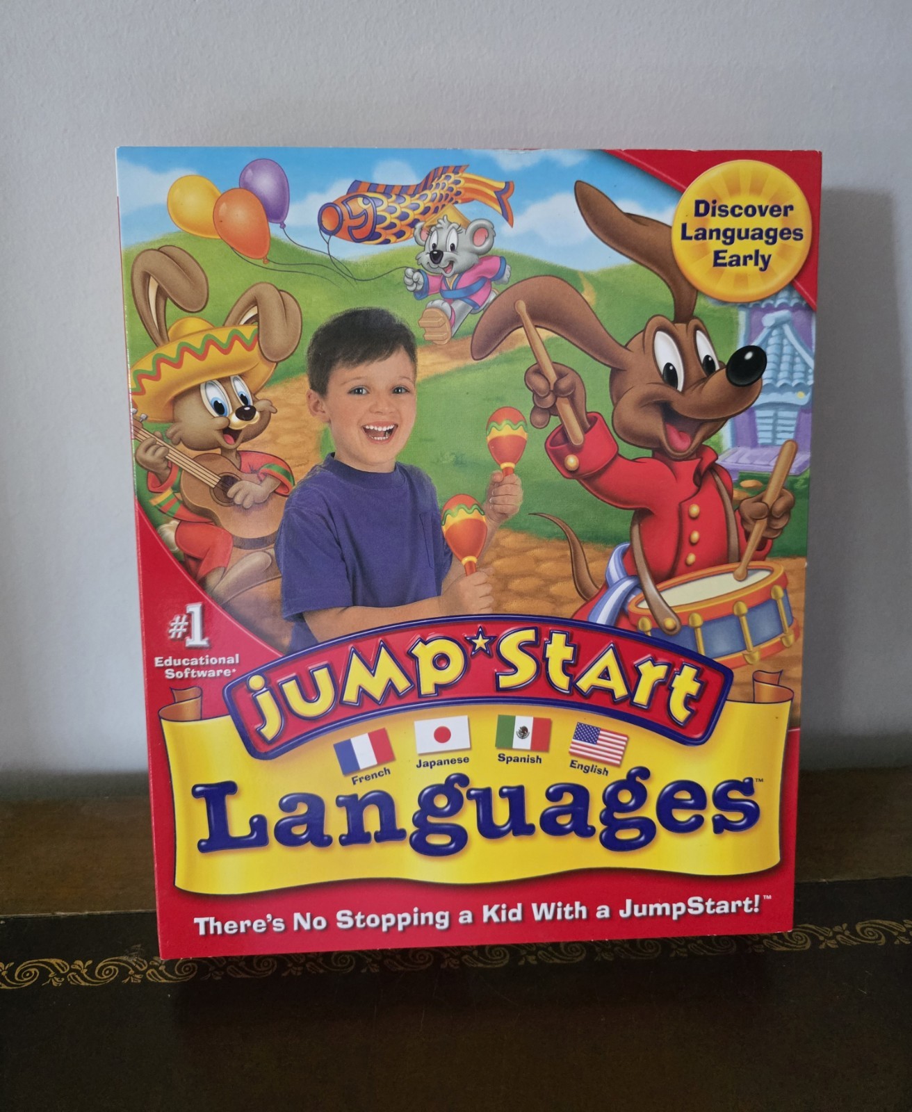 JUMP START Education Computer Game Languages Age 3-6 French/Japanese/Spanish/Eng