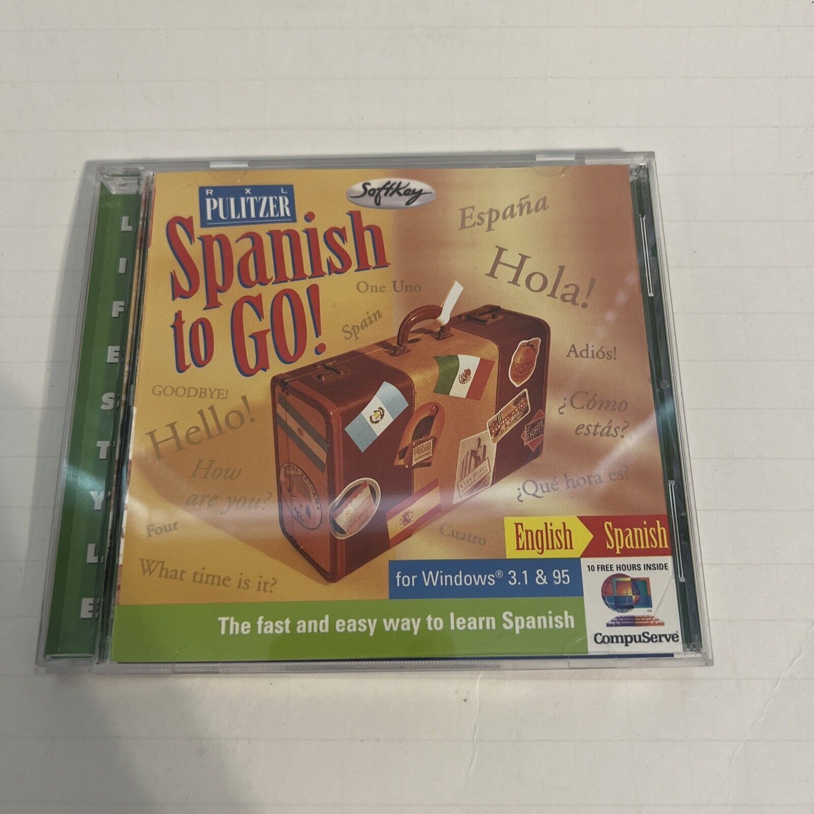 Spanish To Go CD Software Disc For Windows 3.1 95 Easy Way