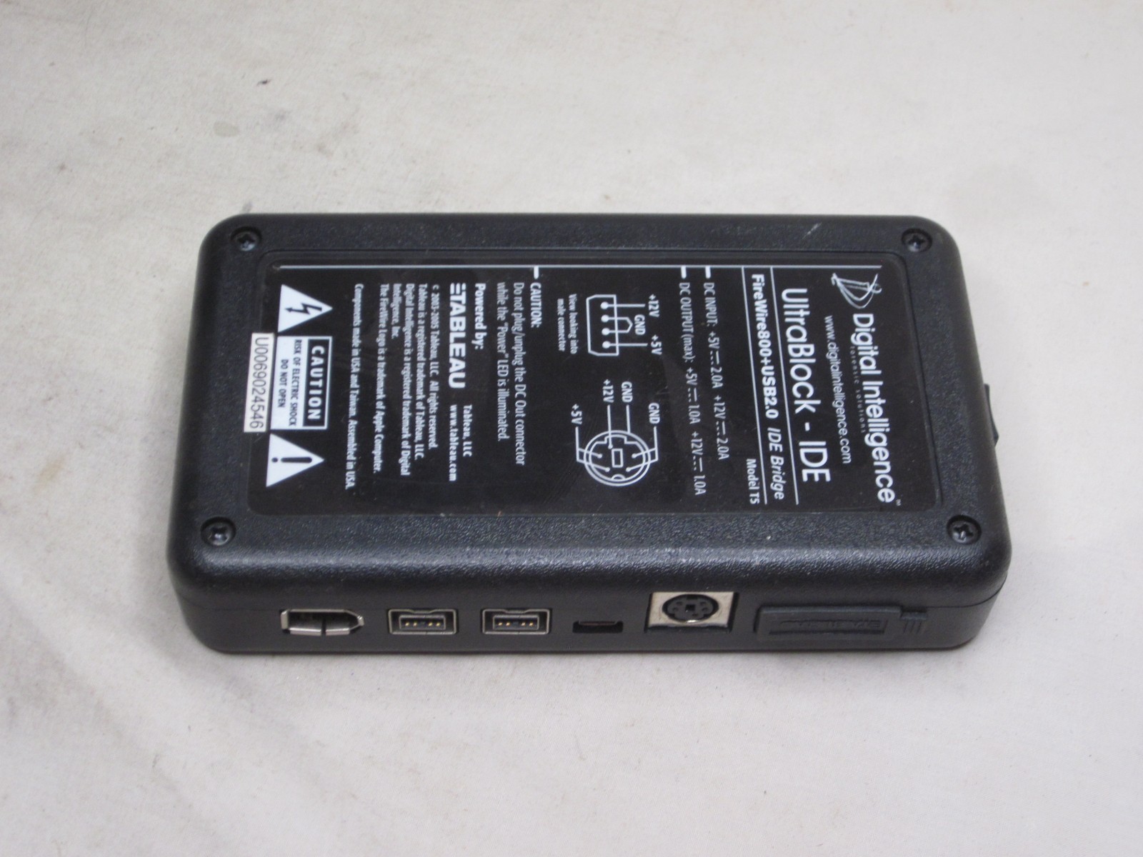 UltraBlock IDE Model T5 TABLEAU FireWire 800+ USB 2.0 IDE Bridge main unit only