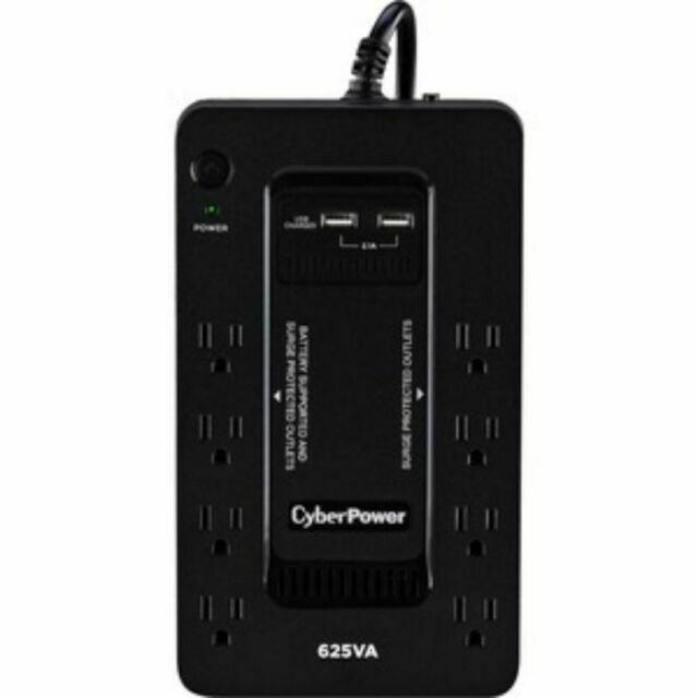 CyberPower ST625U Standby UPS Battery Backup and Surge Protector 625VA, Black