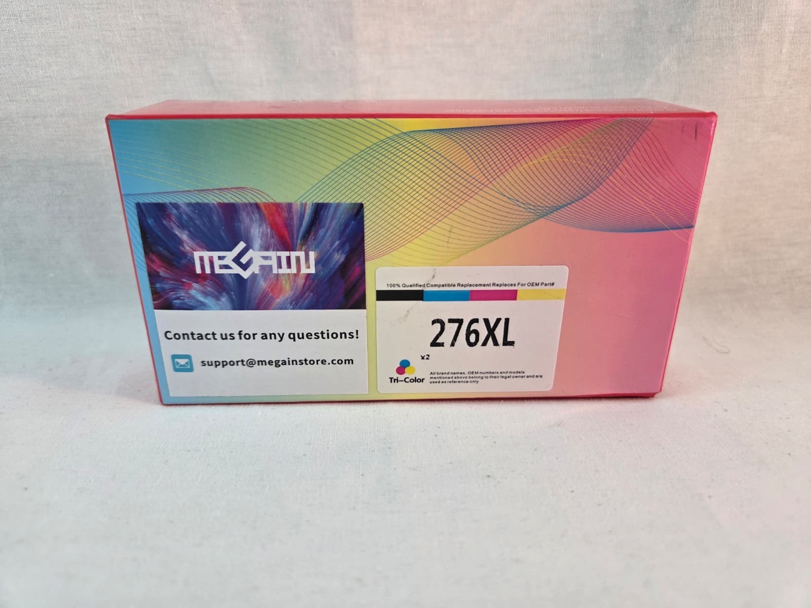 MEGAIN PG-275XL CL-276XL Ink 2 Pack for Canon PIXMA TS3522 TR4720 TS3722