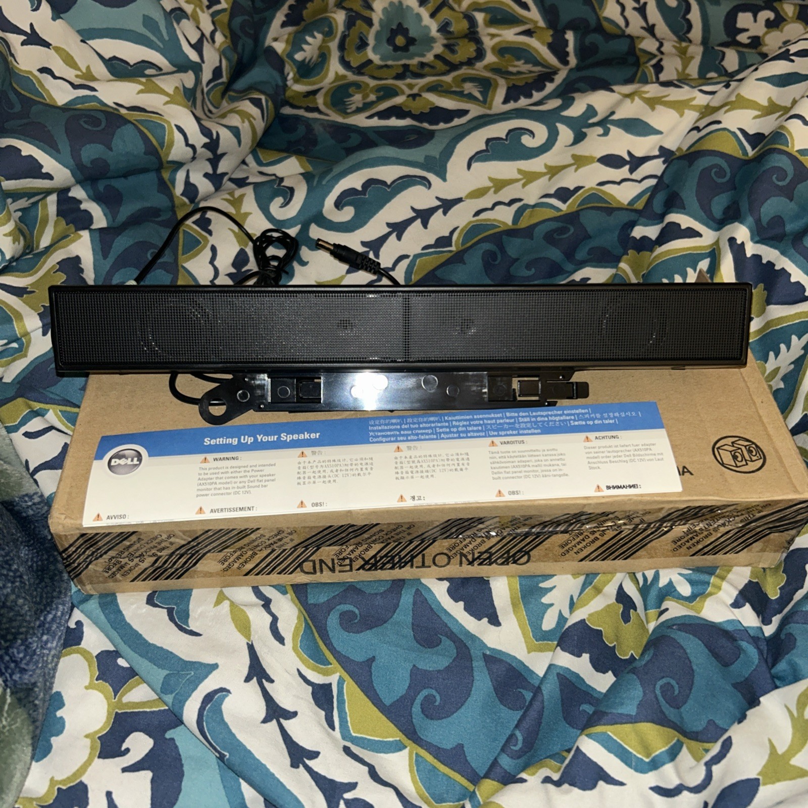 DELL AX510 MULTIMEDIA SOUNDBAR MONITOR SPEAKER 0C730C NEW With Box’s