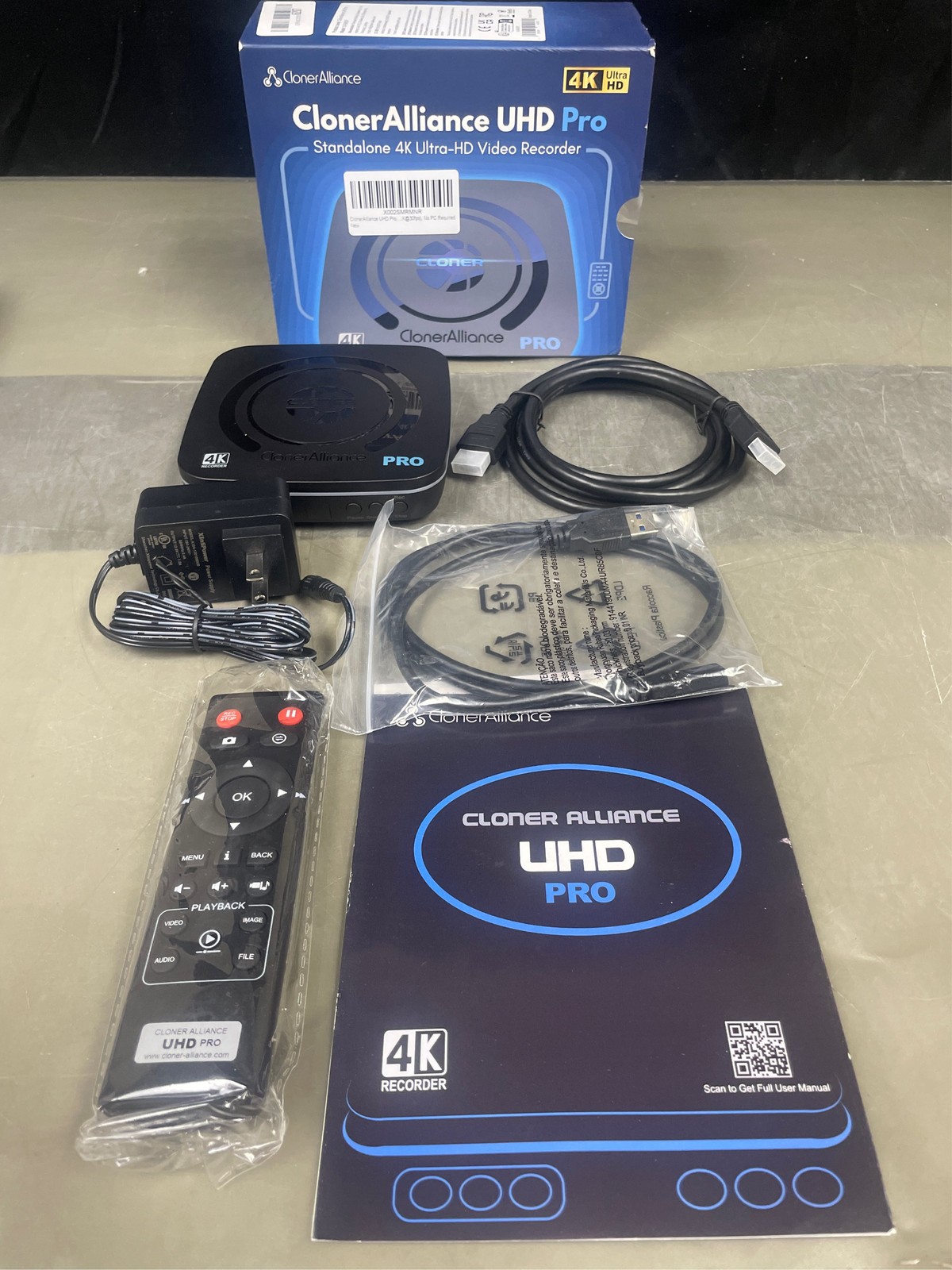 ClonerAlliance UHD Pro, 4K Video Recorder, HDMI Capture DVR with H.265/H.264 Cod