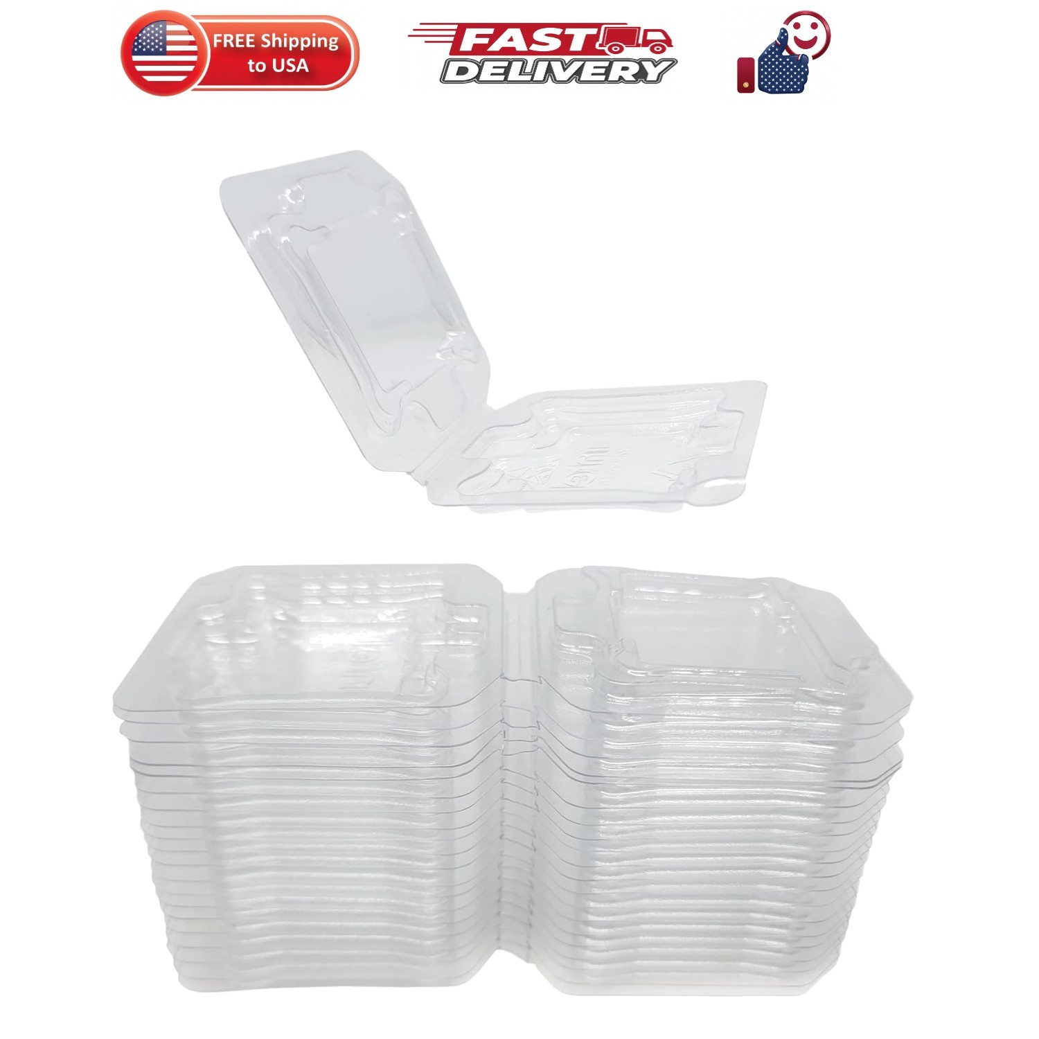 20 PCS Computer CPU Case Tray Packaging Clamshell for Intel i3 i5 i7 i9 CPU P...