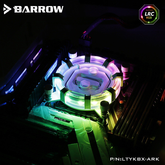 Barrow Aurora LE CPU Block for Intel 115X 1200cpu - Black
