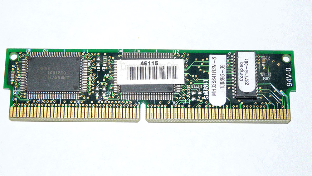 MITSUBISHI MH32S64TR3N-8 256KB DIMM Module 160-PIN 66MHz SRAM Cache