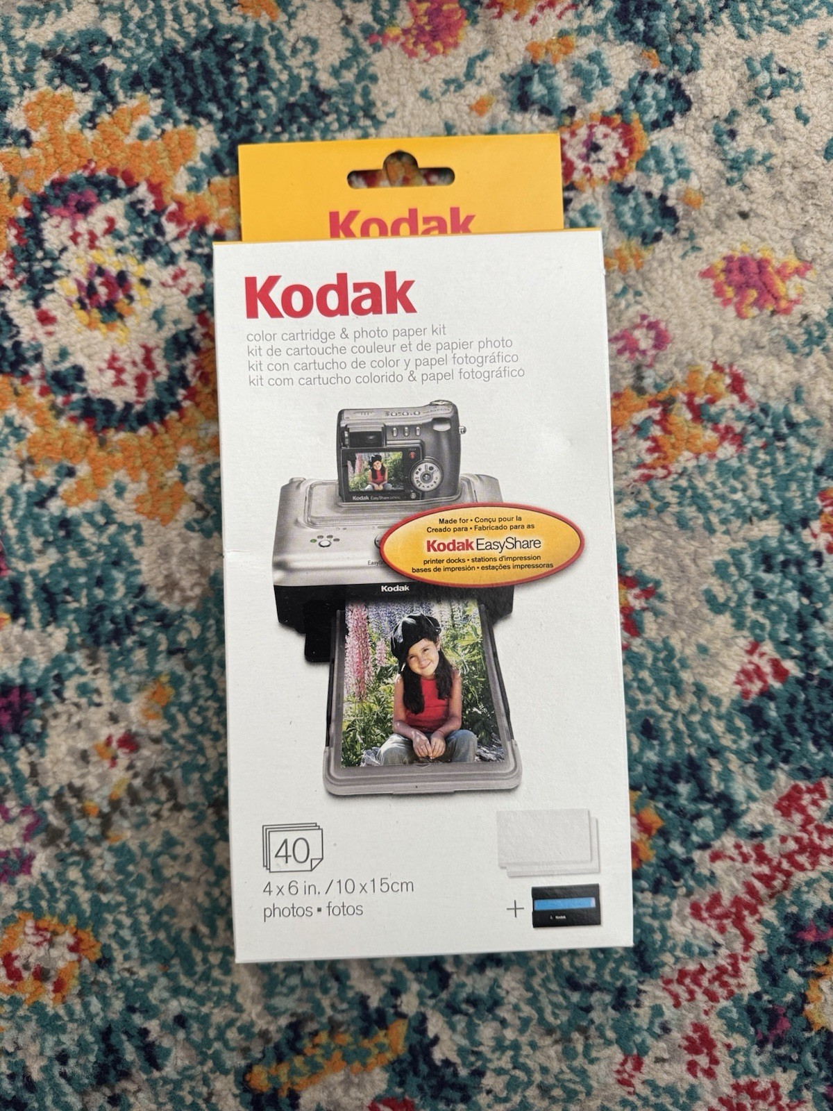 Kodak Easyshare Color Cartridge & Photo Paper Refill Kit W/40 4x6 Paper
