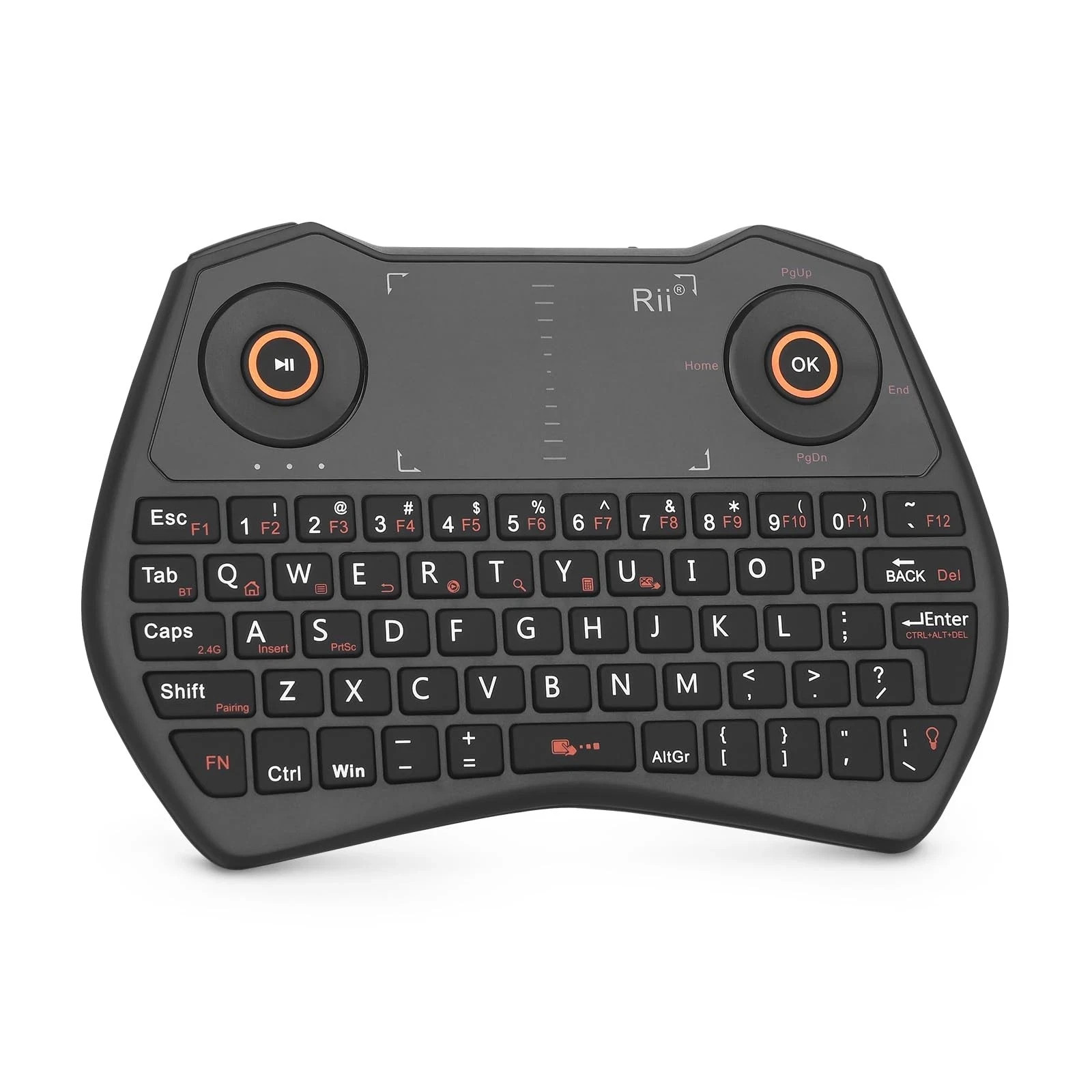Rii K28 Bluetooth Mini Keyboard Remote Control with Touchpad Moue Combo,Backl...