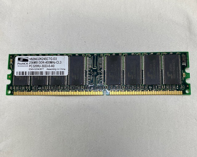 V826632K24SCTG-D3 ProMOS 256MB PC3200 DDR-400MHz non-ECC Unbuffered CL3 184-Pin