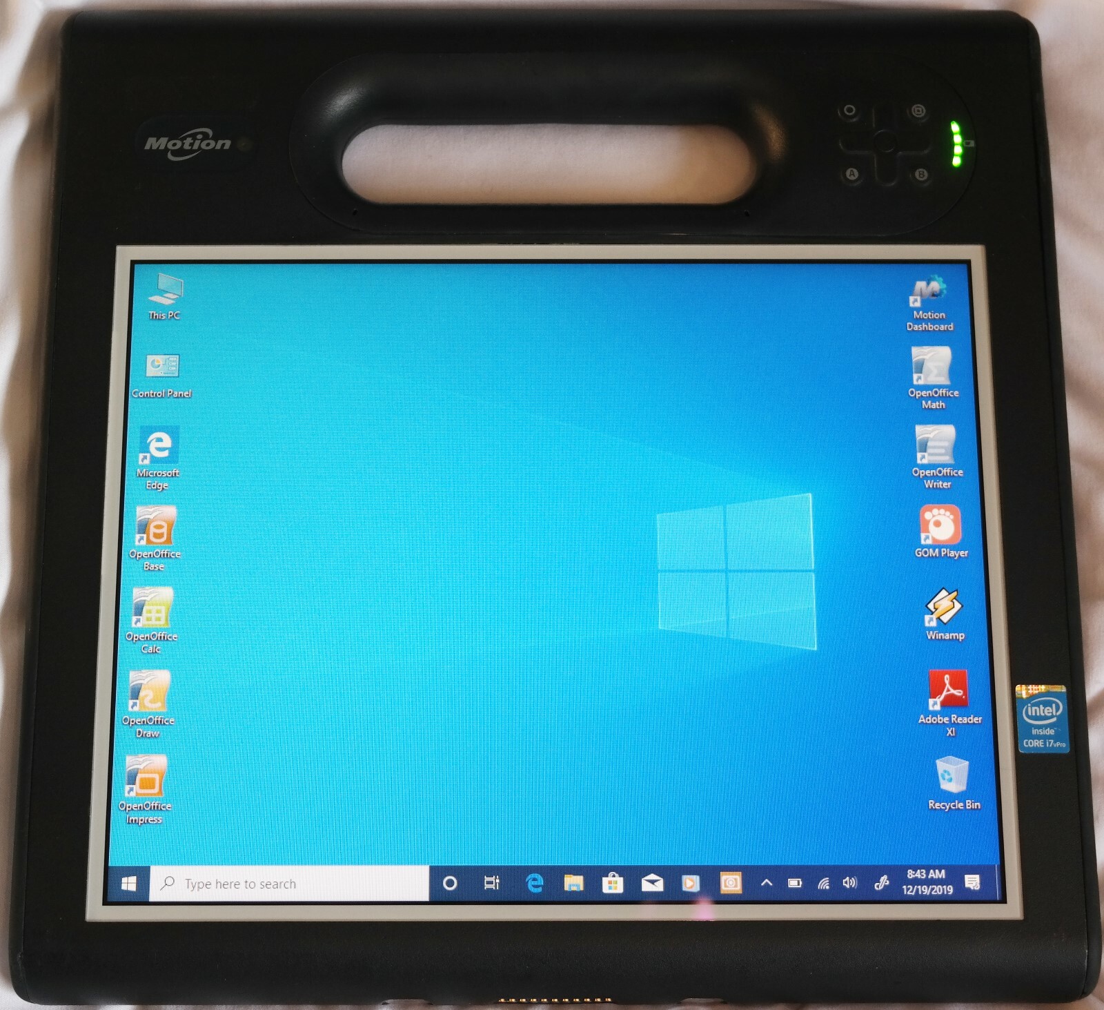 Motion Computing/Xplore F5m Core i7 2.6GHz-(3.2Hz) 16GB 256GB SSD VAD LCD Gobi5K