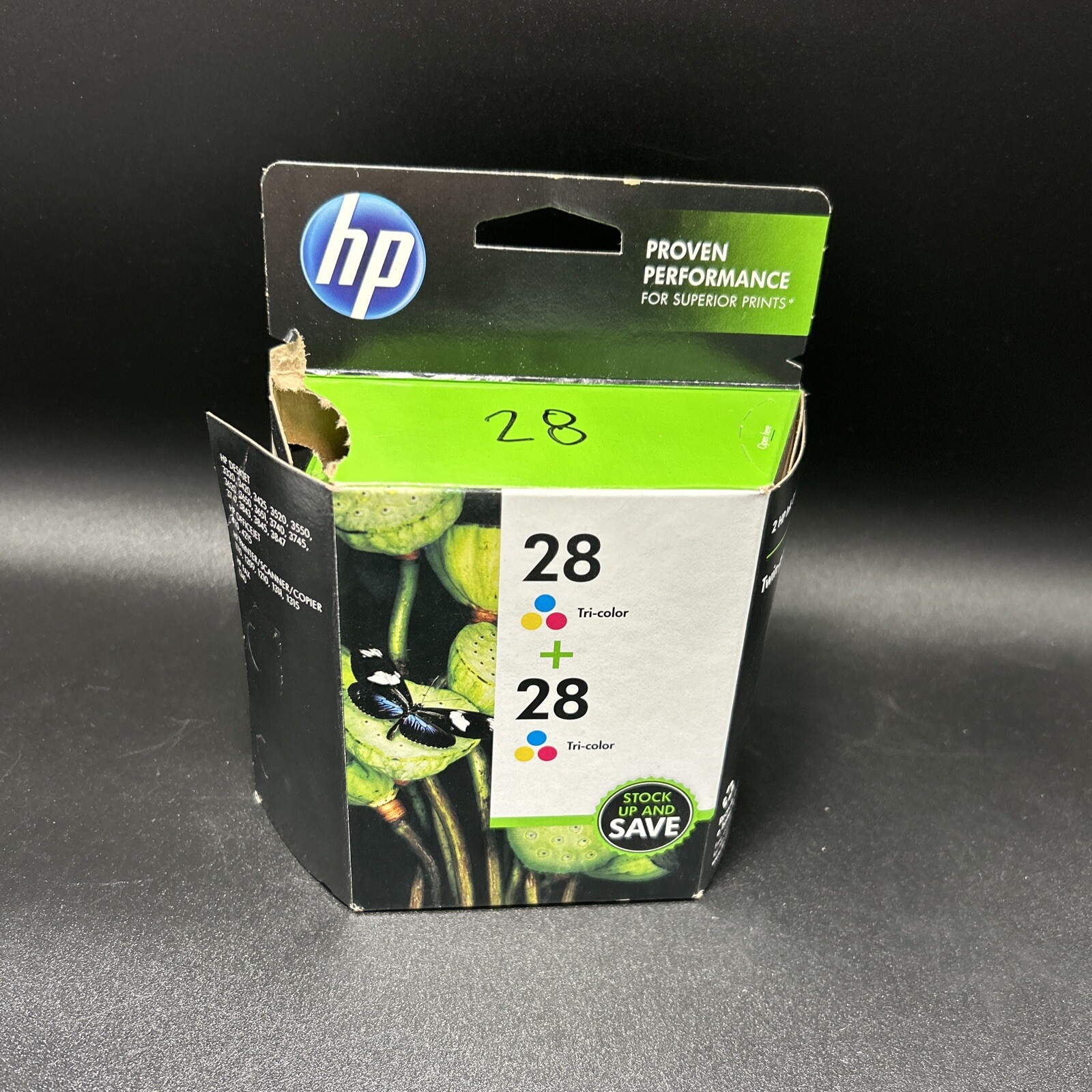 HP 28 Tri-Color Ink Cartridges - Twin Pack - (CD995FN) Exp: 11/2013 - New in Box
