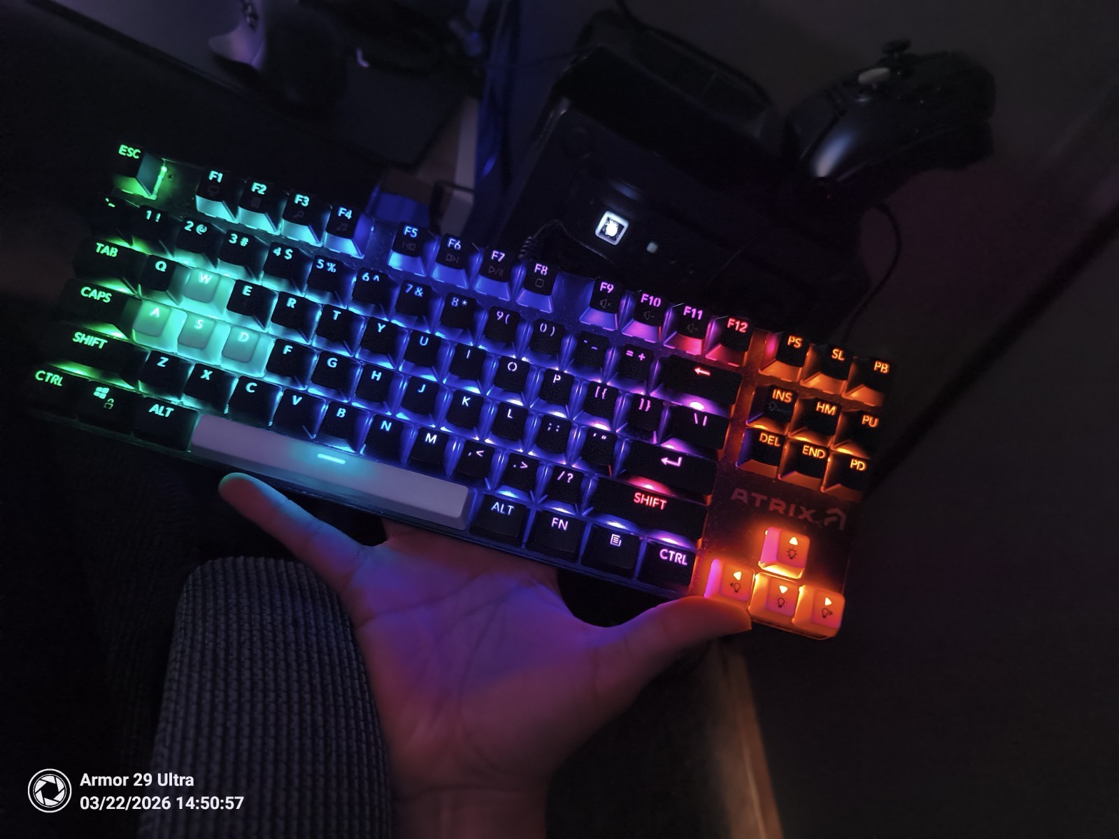 Atrix Sniper Series GSKB01 RGB Wired Gaming Mechanical 80% Keyboard Outemu Brown