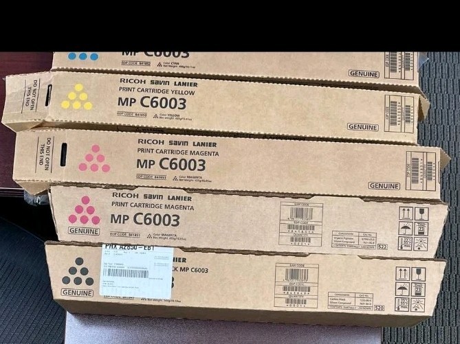 Lot Of 5 Genuine Ricoh Savin Lanier Print Cartridges