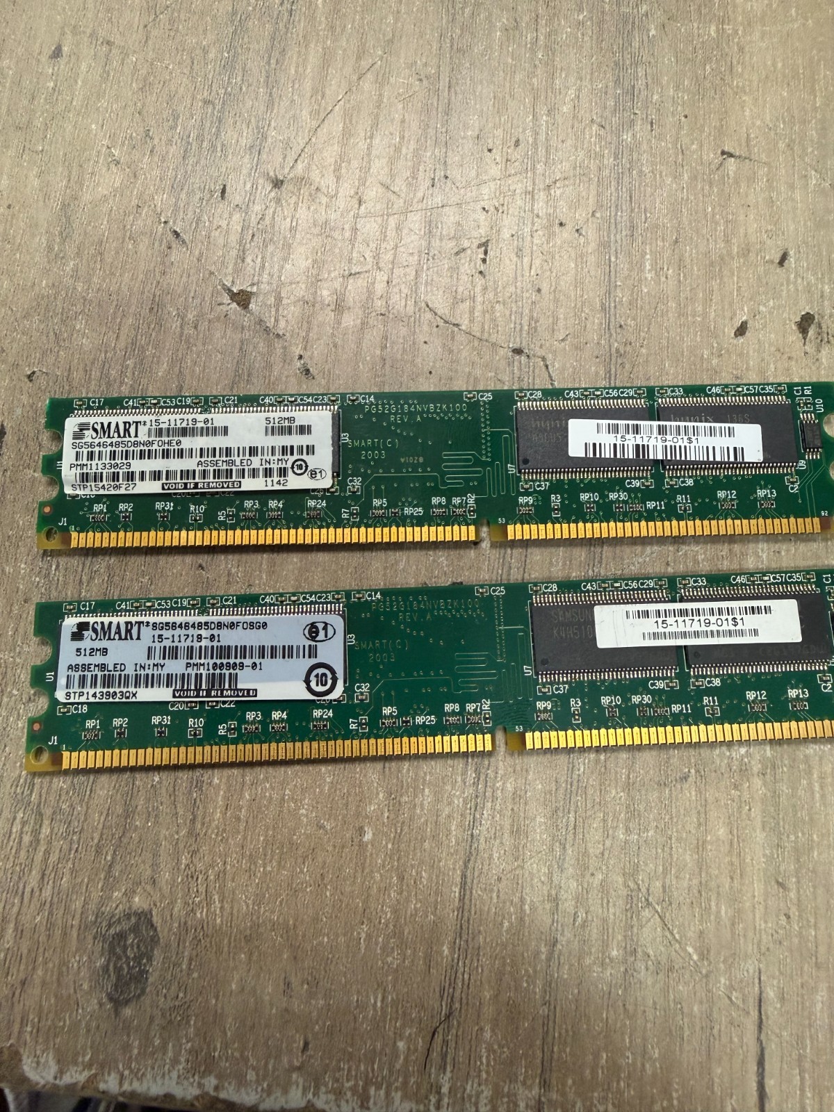 smart modular technologies Sg564485DN0FO8G0 512MB RAM Memory Working lot of 2