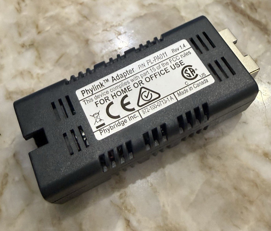 Phylink PL-PA011 Phylink Adapter Convert RJ11 to RJ45 - 10Mb LAN Media Phybridge