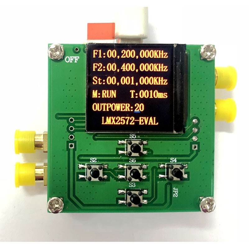 LMX2572 Core Board Phase Locked Loop 75mA with STM32 Main Control Board