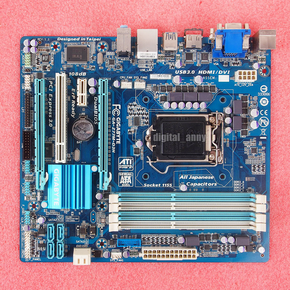 Gigabyte GA-Z77M-D3H Motherboard Intel Z77 Express LGA 1155 DDR3