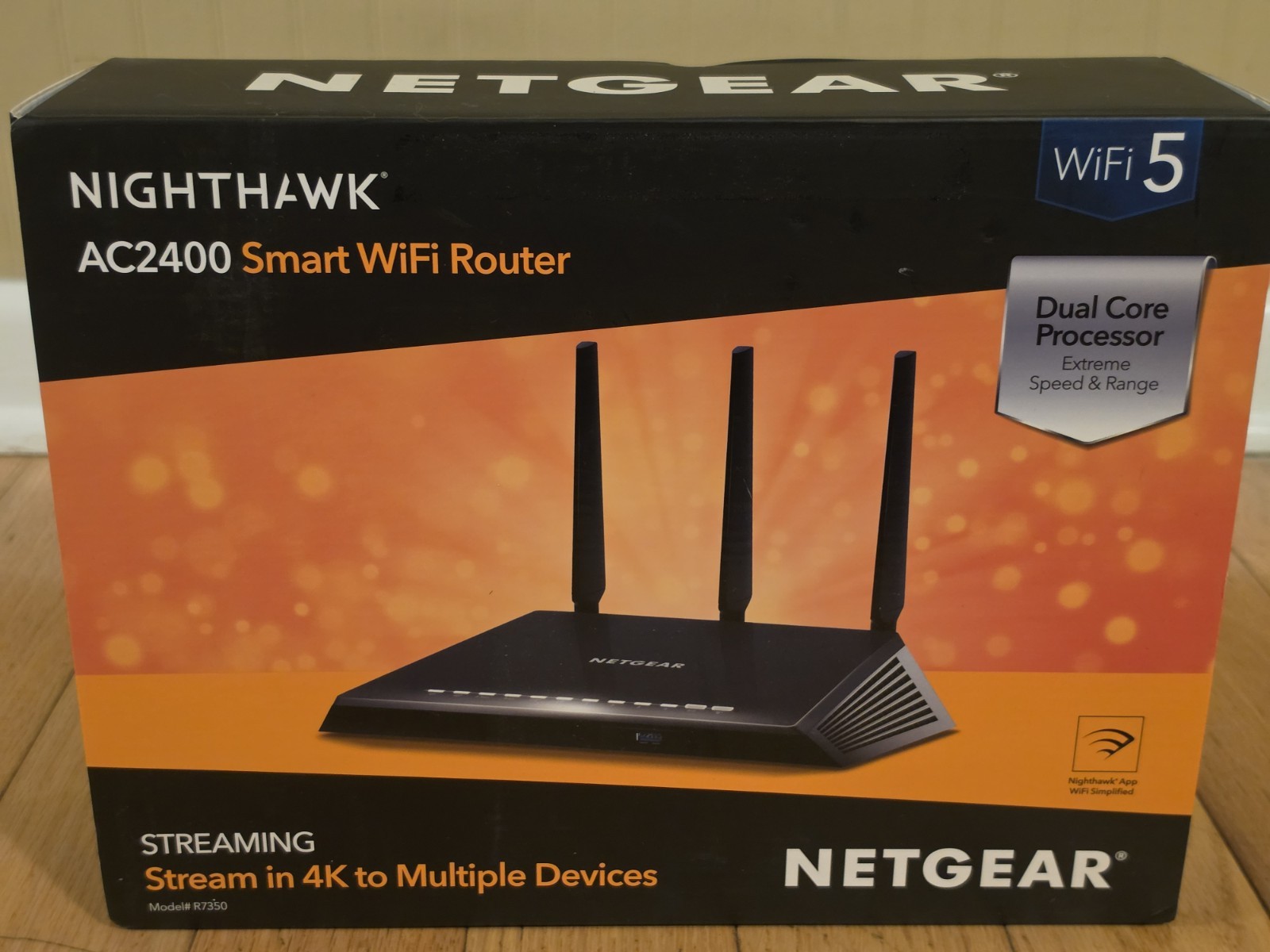 Netgear Nighthawk AC2400 Smart WiFi Router (Model R7350) NEW For Gaming/Stream