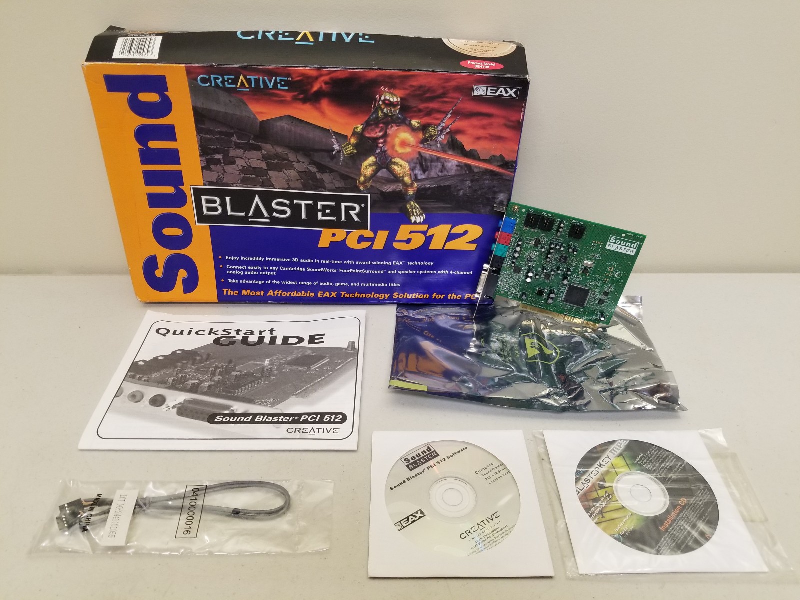 Creative Labs Sound Blaster PCI 512 CT4790 Sound Card Audio PCI MIDI Gameport