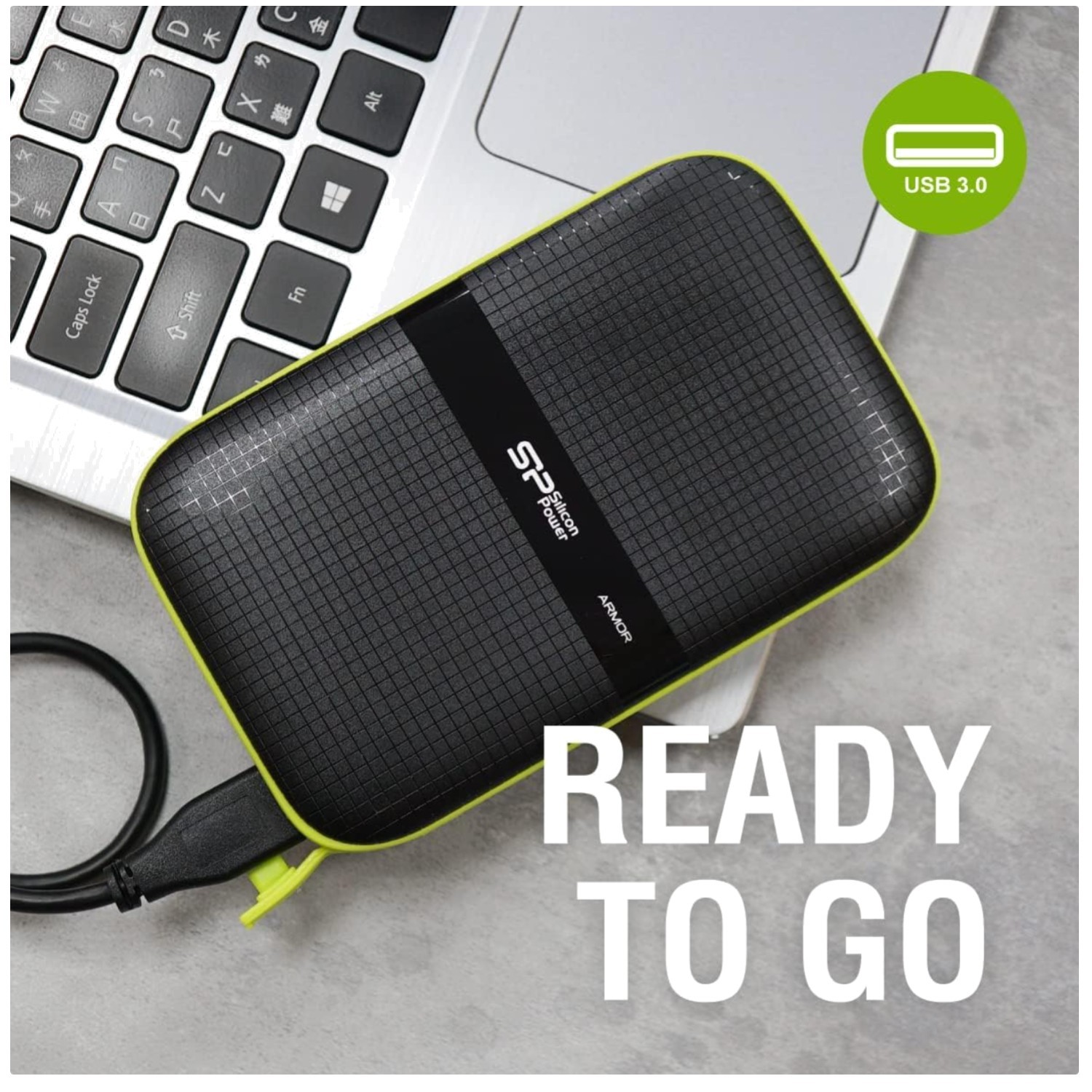 Silicon Power Armor A60 2TB - Rugged Portable Hard Drive