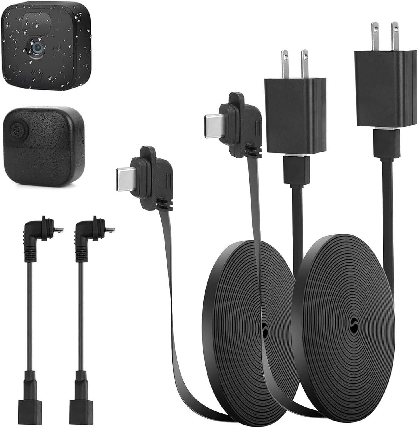 2 Pack 25Ft/7.5M Power Cable and Adapter Compatible with Blink Outdoor 4 (4Th Ge