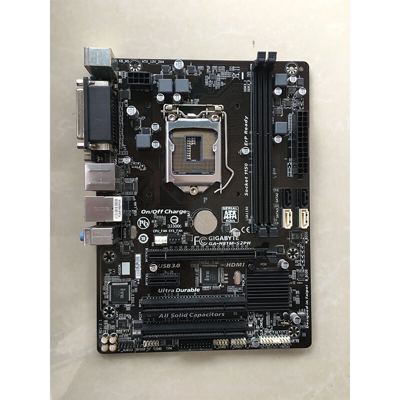 Motherboard Tested For Gigabyte GA-H81M-S2PH LGA1150 DDR3 Mainboard