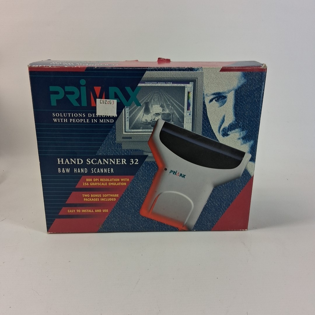 Primax Hand Scanner 32 B&W & Software Vintage