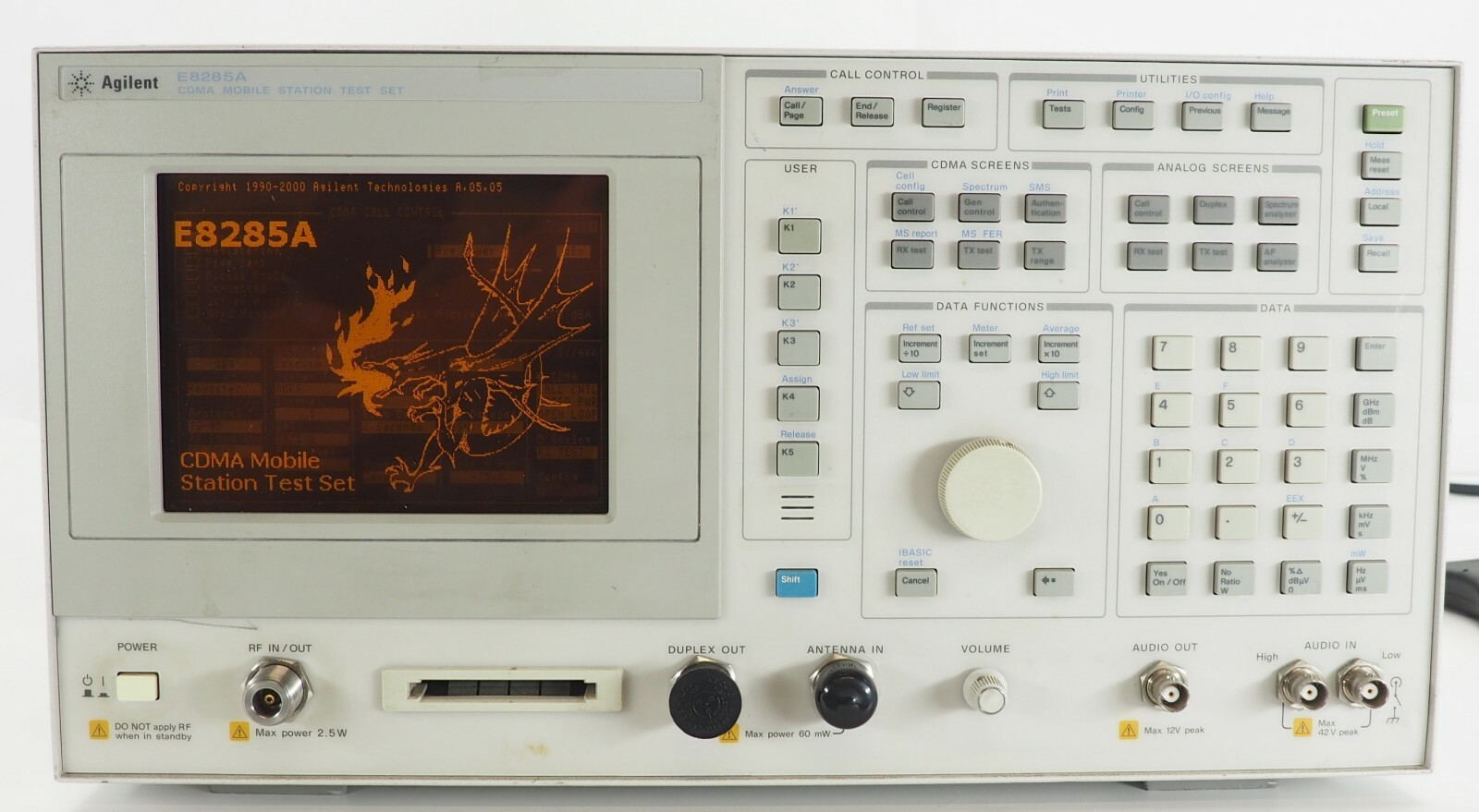 Agilent E8285A CDMA/PCS Mobile Station Test Set