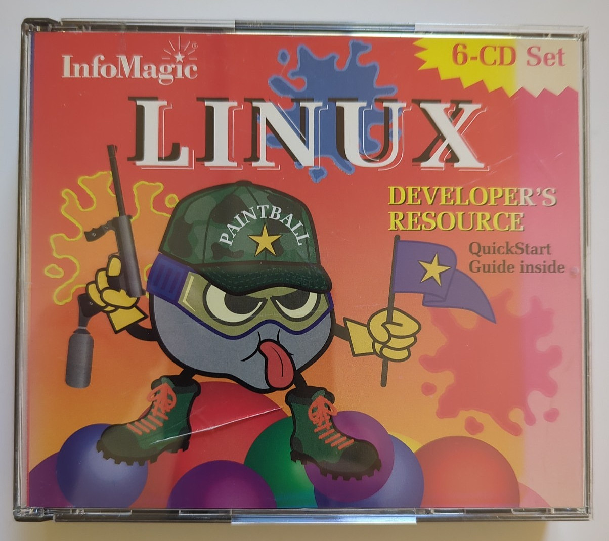 InfoMagic Linux Developer's Resource 1998 Paintball 6 CD Set Red Hat Slackware