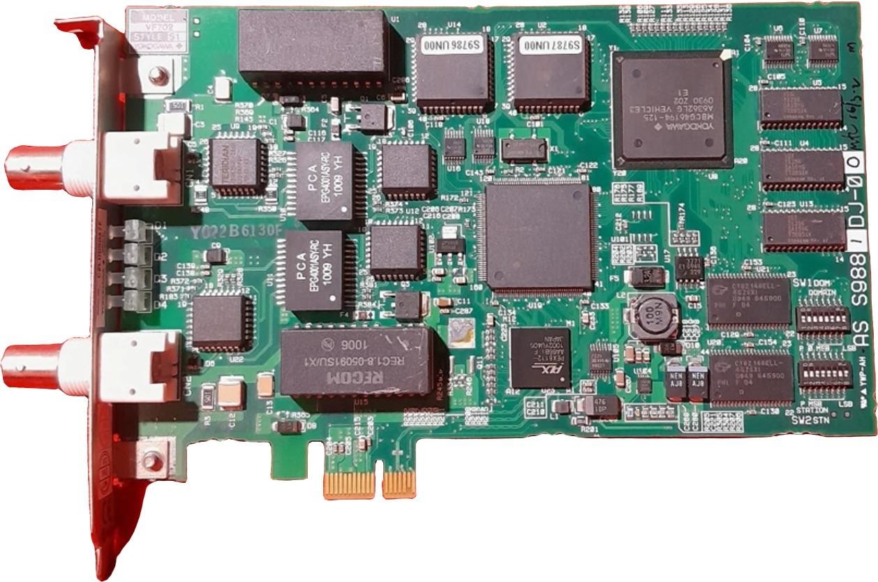 Yokogawa VF702 Style S1 Dual-Port PCIe x1 Control Bus Interface Card (RAM)