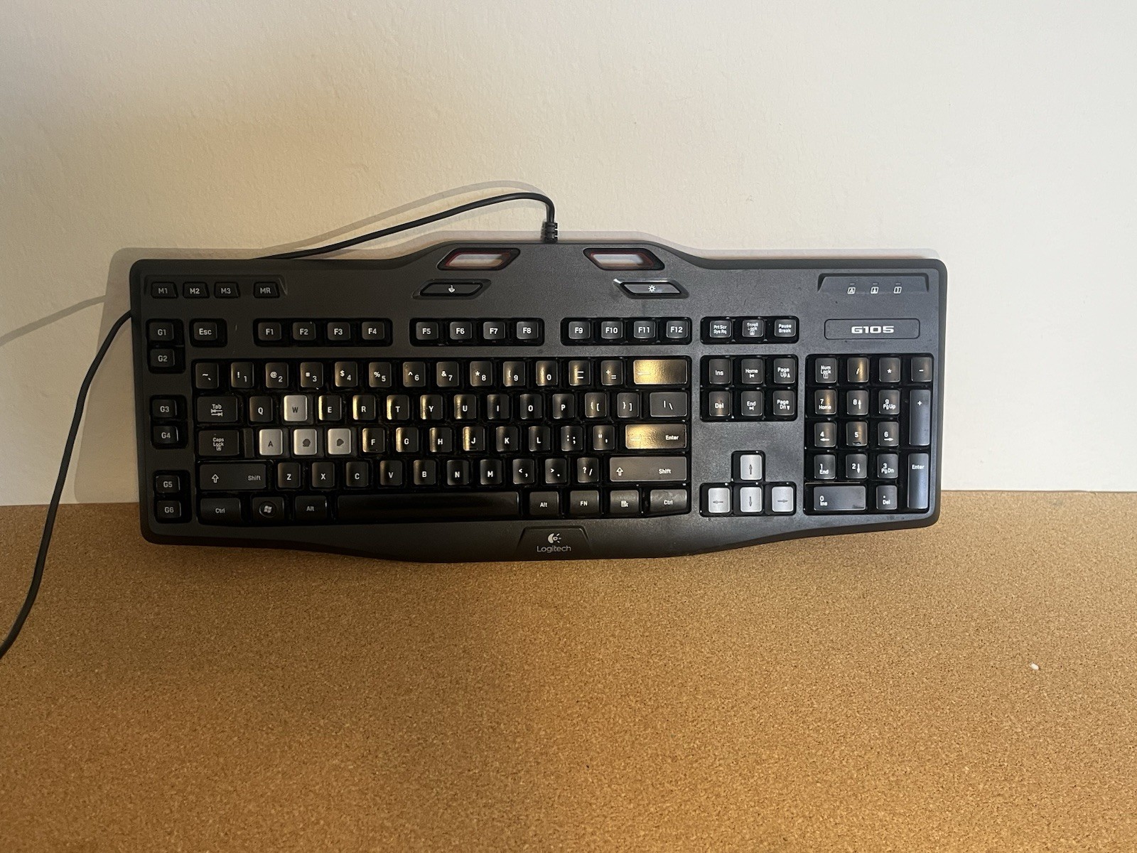 Logitech G105 Mechanical RGB Wired Gaming Keyboard Model Y-U0013 Clean Works
