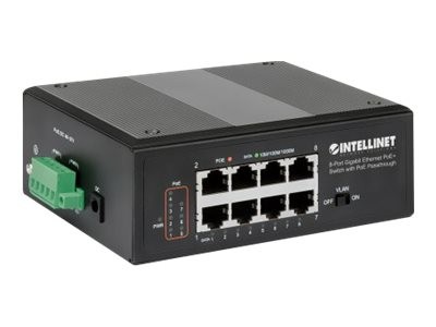 Intellinet PoE+ Switch with PoE-Passthrough Network Switch 1Gbps 561624