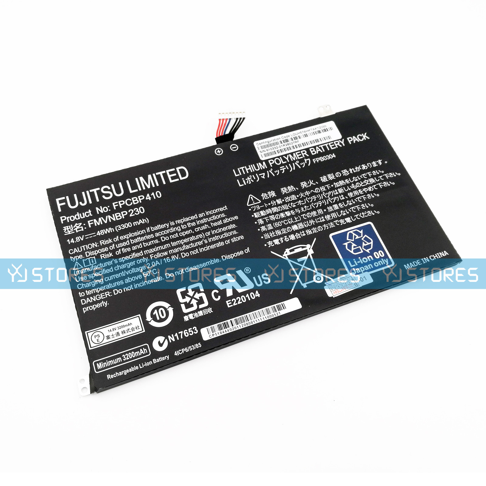 Genuine FPCBP410 FMVNBP230 FPB0304 OEM Battery for Fujitsu LifeBook UH554 UH574