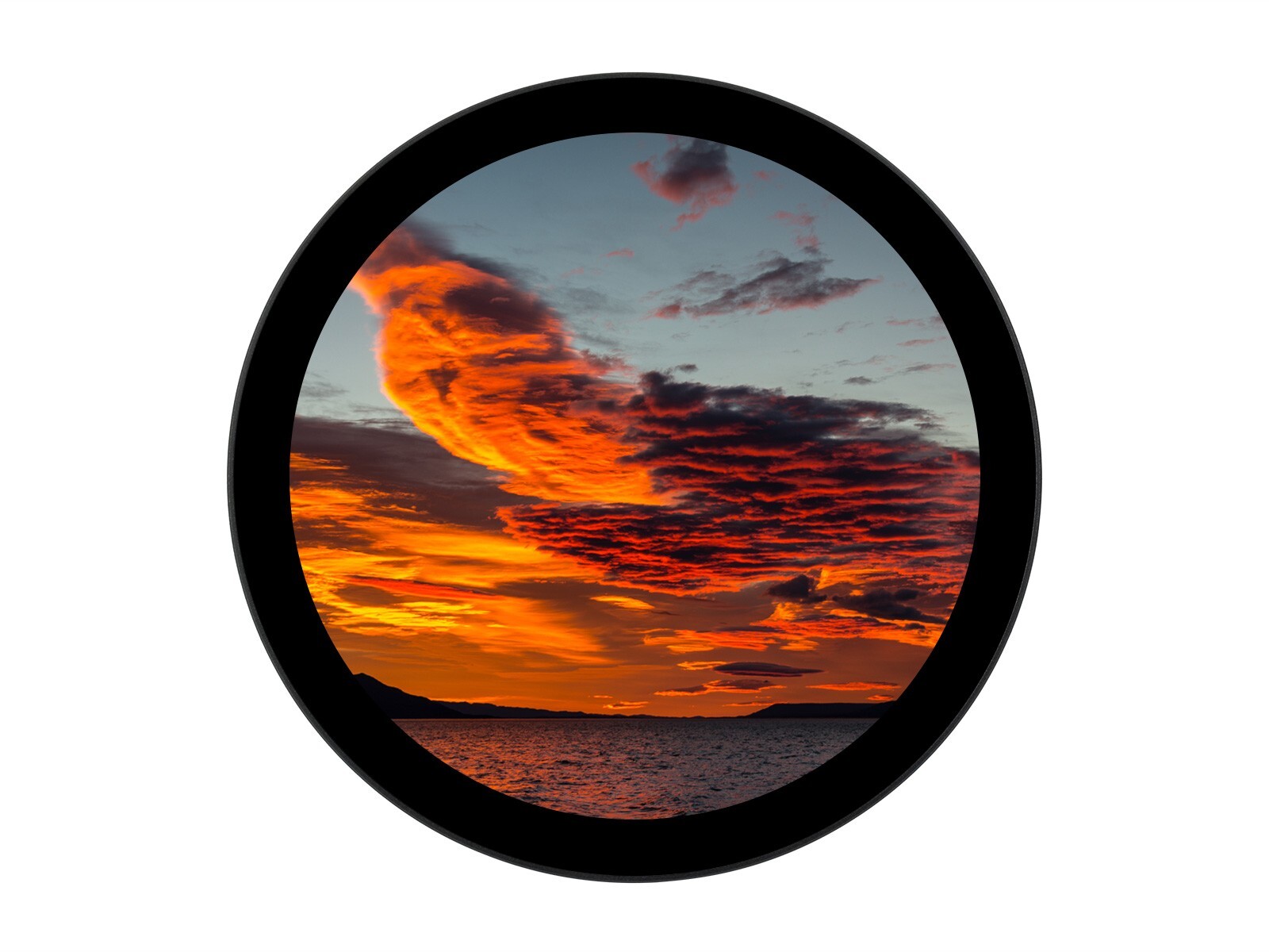 Waveshare 1080 × 1080 IPS 5inch HDMI Round Raspberry Pi Touch Display USB
