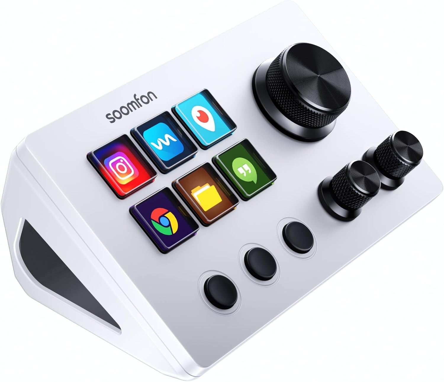 SOOMFON Stream Controller SE CN002-WN1 w/ 6 Customizable LCD Macro Keys for PC