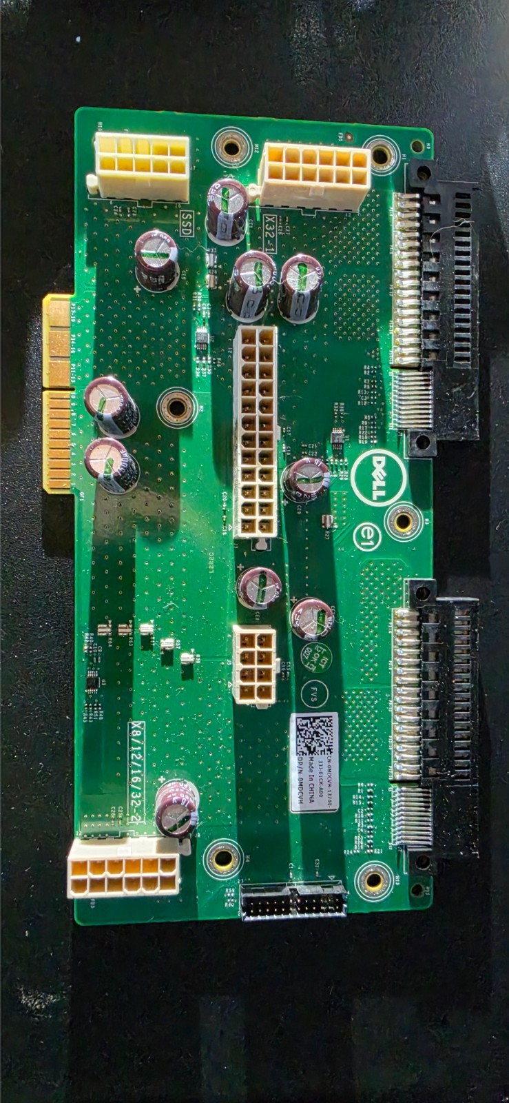 Dell Server Backplane Board CN-0MDCVH Power SAS Connectors Untested As-Is No Ret