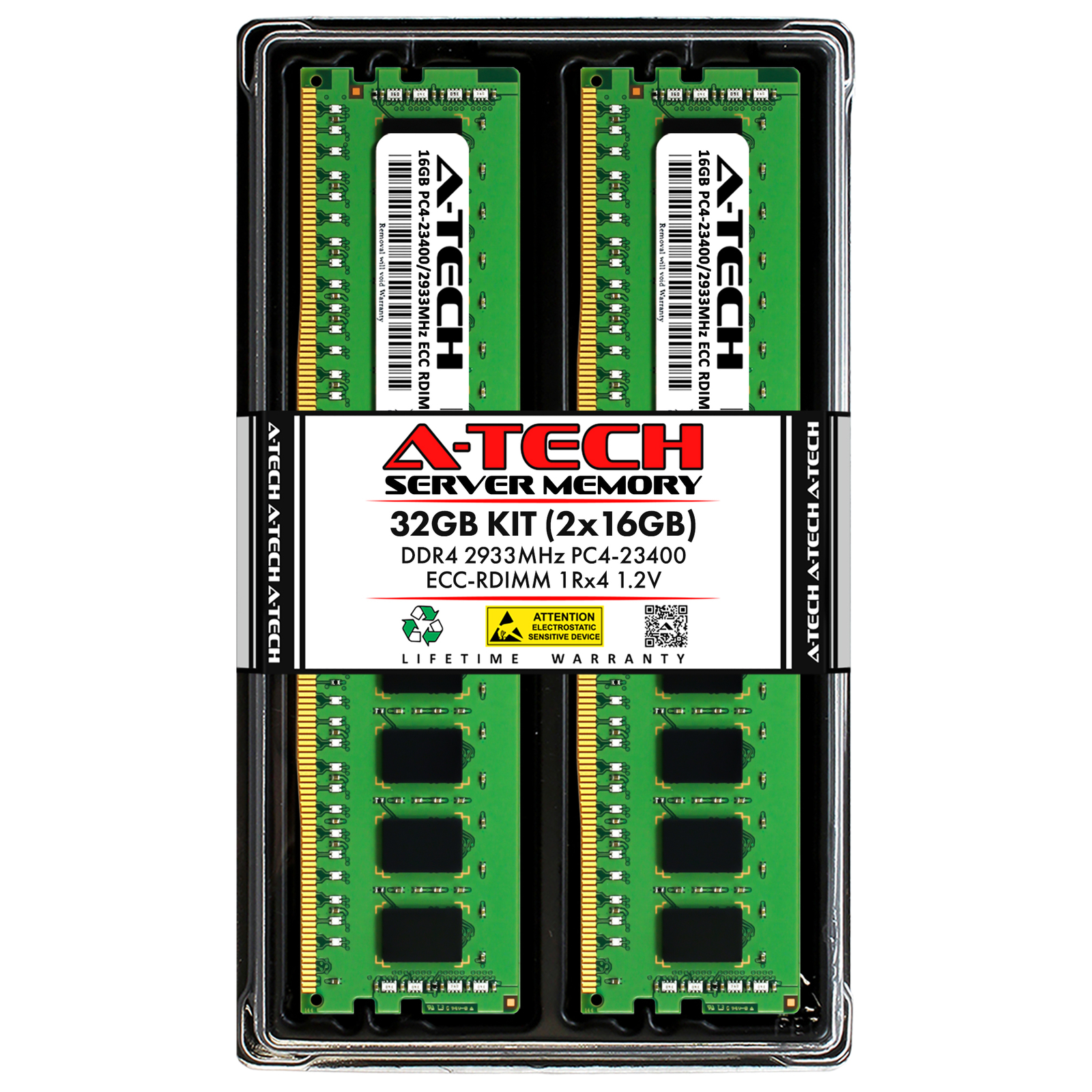 32GB 2x 16GB PC4-2933 RDIMM ASRock Rack 1U4LW-ROME/2T SPC621D8-2L2T Memory RAM