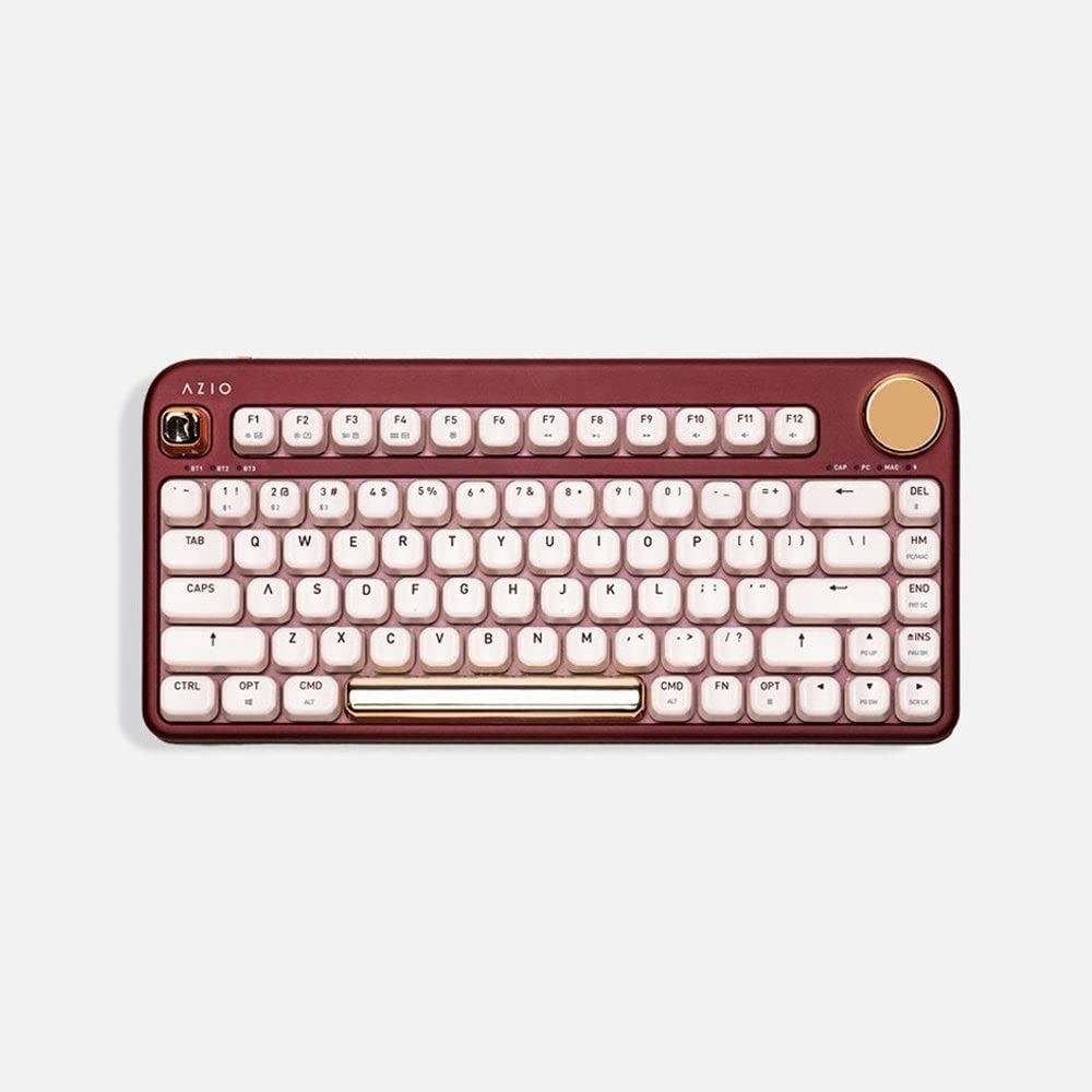 Azio IZO Wireless BT5/USB PC & Mac Mechanical Keyboard Baroque Rose