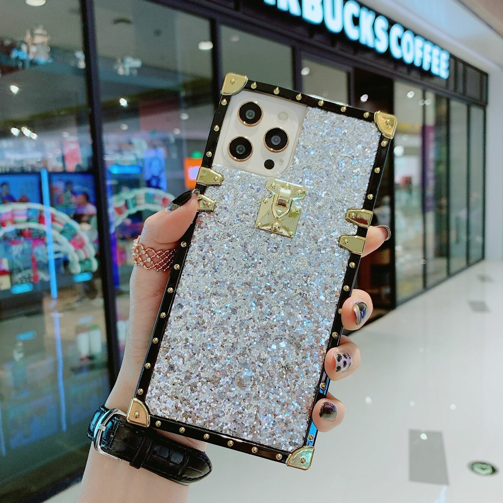 Luxury Bling Glitter Cover Case For OPPO A57 A58 A53 A74 A17 Reno 6 Realme C30