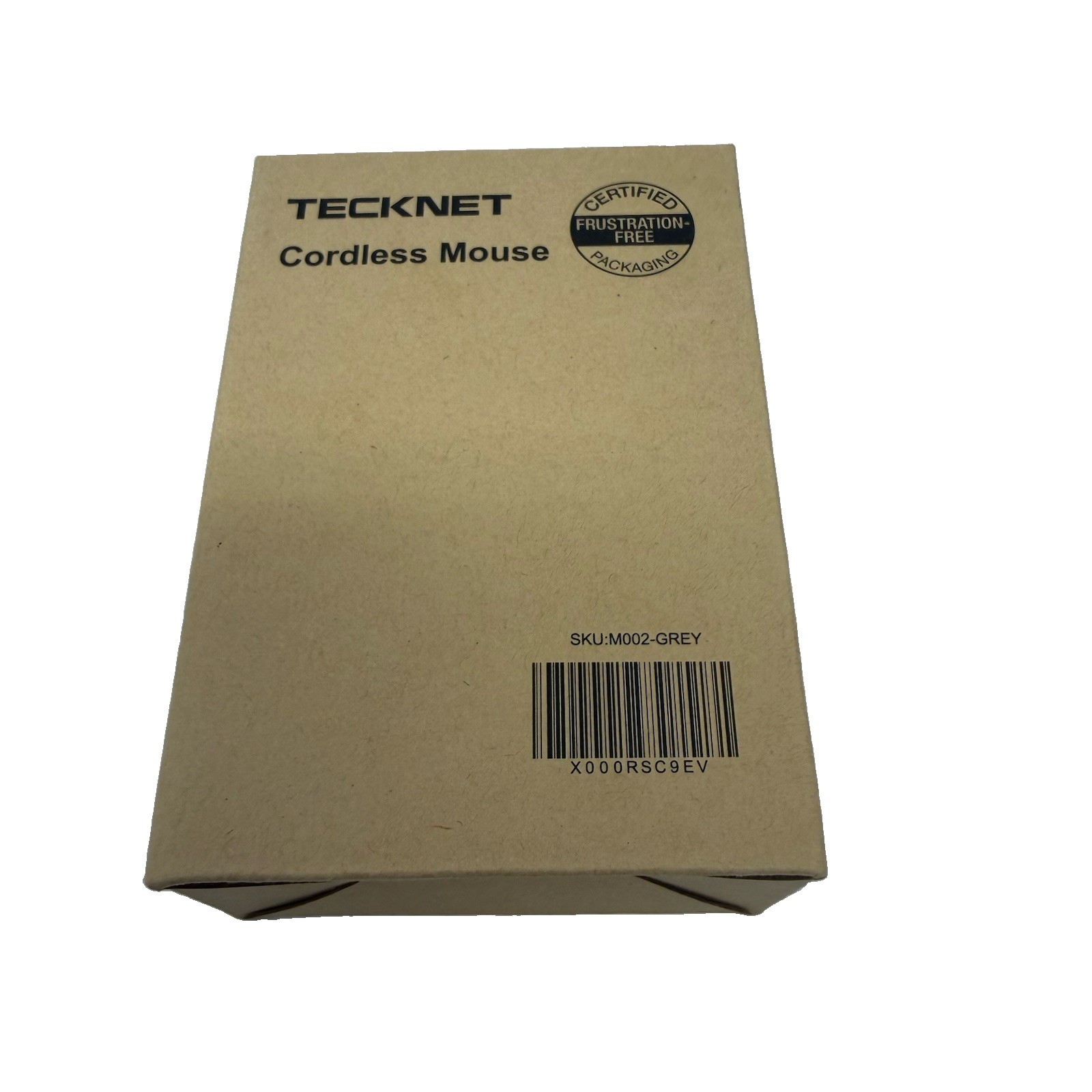 TECKNET M002 Wireless Optical Mouse Grey Cordless PC Laptop New Sealed