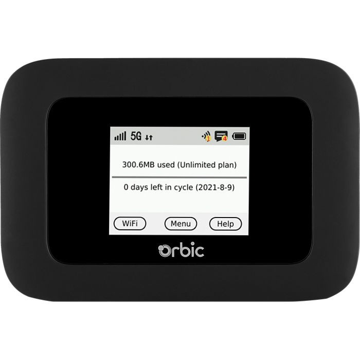 Verizon Orbic Speed R500L5 5G Mobile Hotspot Black (Verizon) - Good