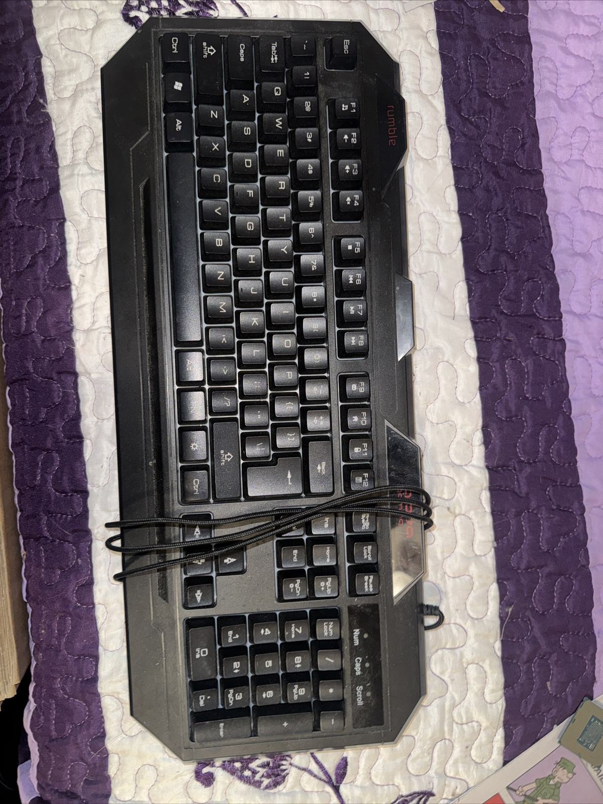 Alpha Gaming Rumble Multi Light-up black Keyboard
