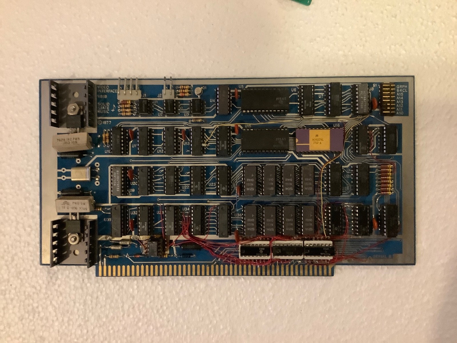 Solid State Music SSM VB1B Video Interface Display Board S-100, 1977,  MCM6571AL