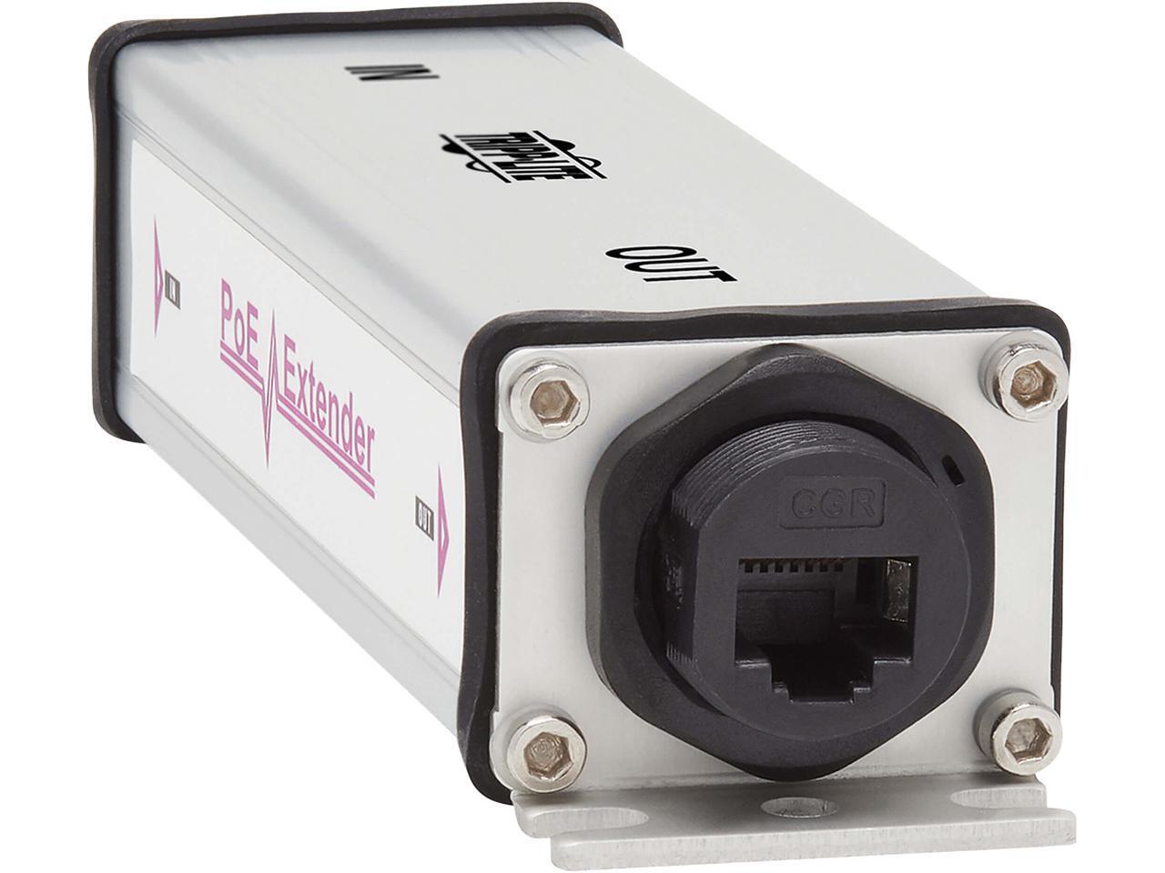 Tripp Lite Gigabit Ethernet PoE Extender Cat5e/6/6a 1-Port Water Resistant NPOEE