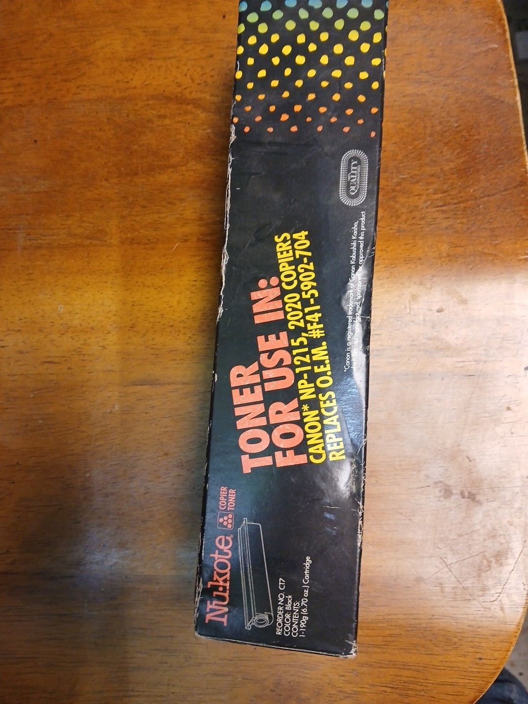 Epson Nukote Laser Printer Cartridge EPL-6000 Black NOS - OE IBS300