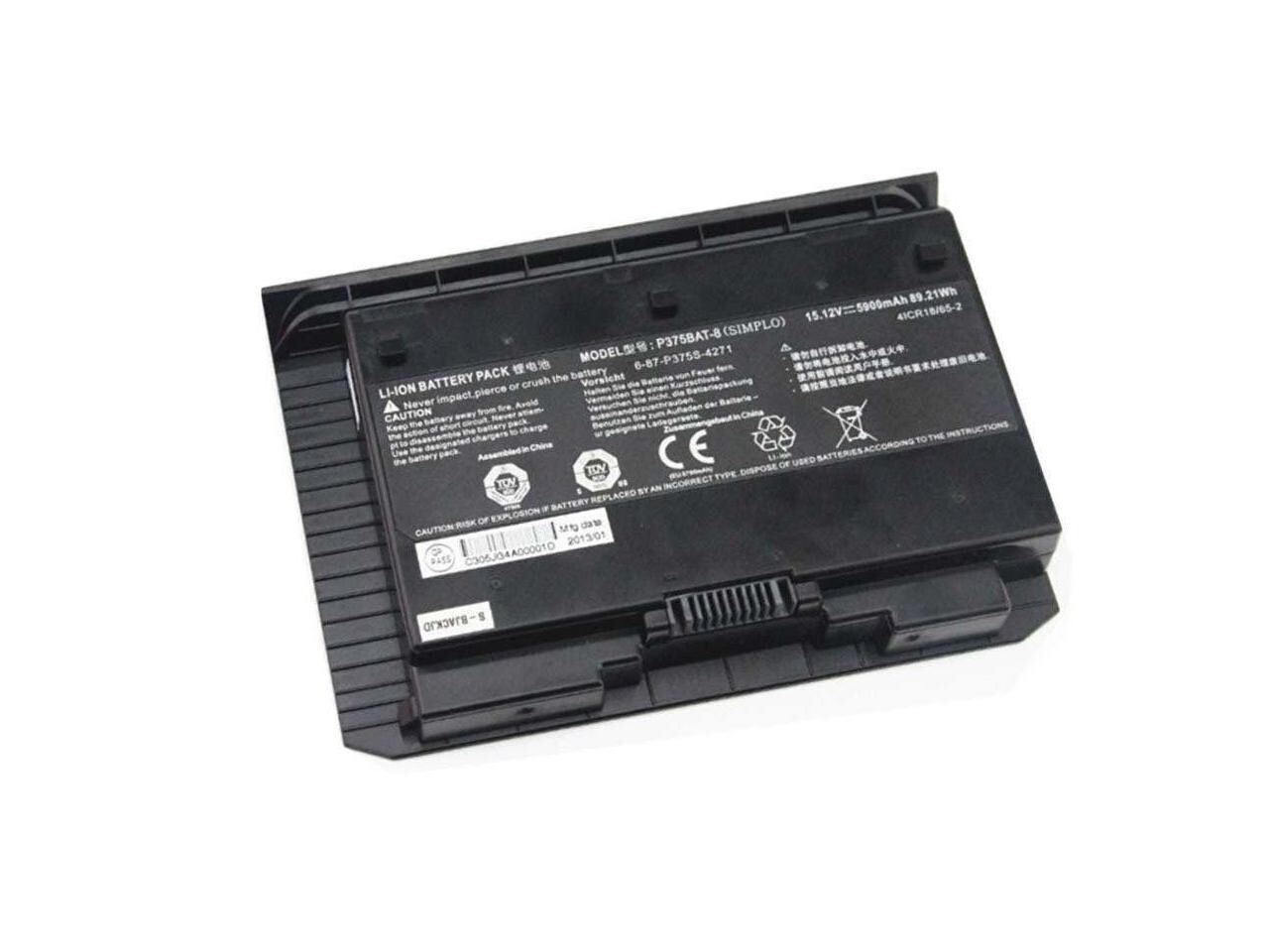 Original P375BAT-8 6-87-P375S-4273 Battery For Clevo P377SM P375SM FORCE X911