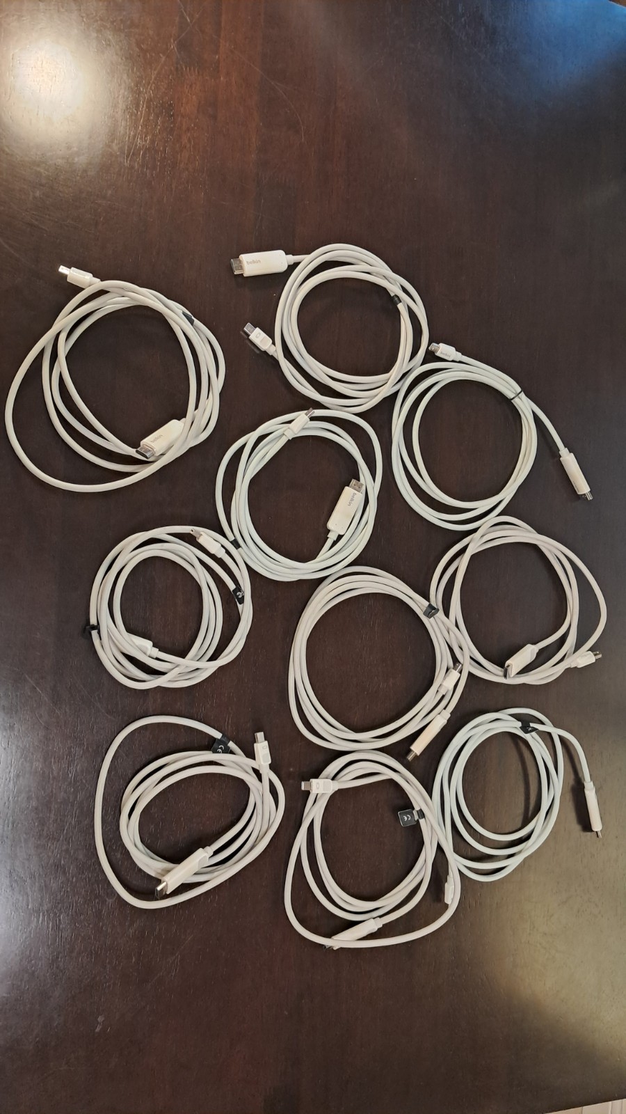 10x Lot 6.5' 2M Authentic Belkin 4K MacBook mini DisplayPort to HDTV HDMI Cable